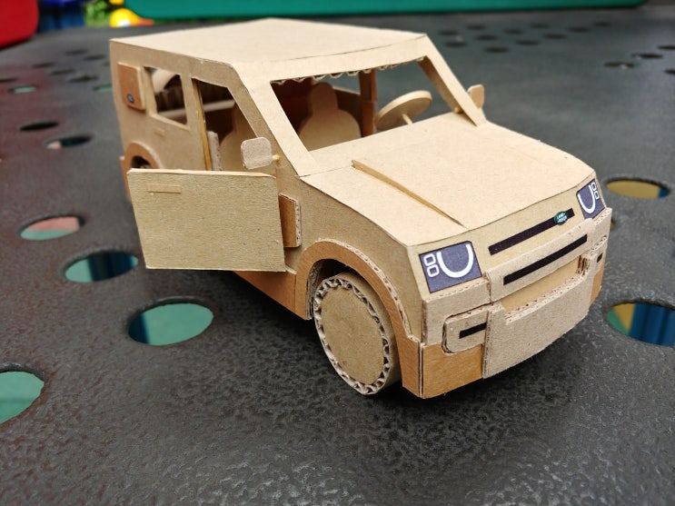 19.랜드로버 디펜더(박스로 자동차 만들기, 도안무료) Landrover Defender(How to make a cardboard car, Drawing Free)
