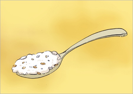  밥 한 숟갈.