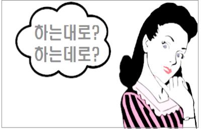 하는대로 하는데로 중 바른 표현은