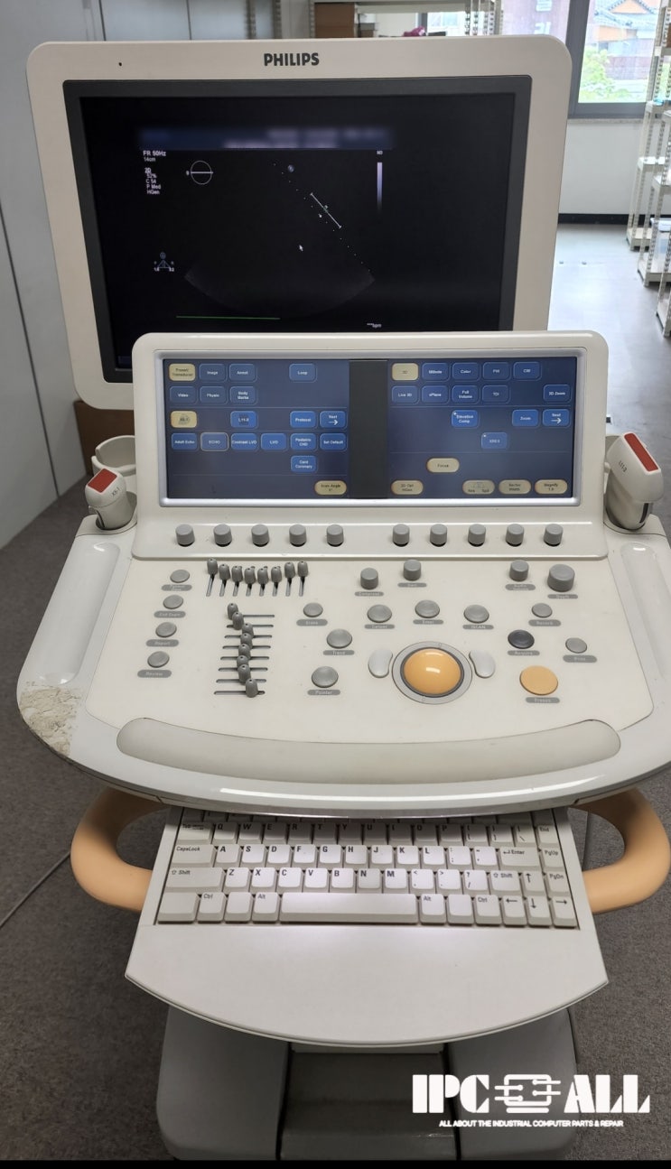  PHILIPS IE33 초음파 장비 수리 TEST