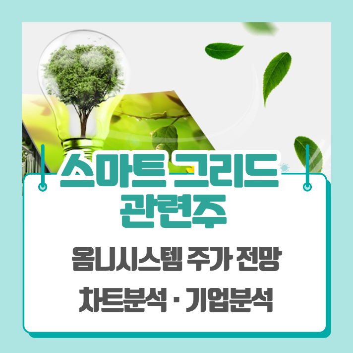  스마트그리드 관련주, 스마트시티 관련주 (옴니시스템 주가 차트분석)