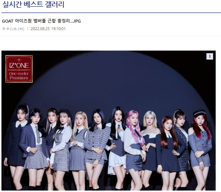  GOAT 아이즈원 멤버들 근황 총정리