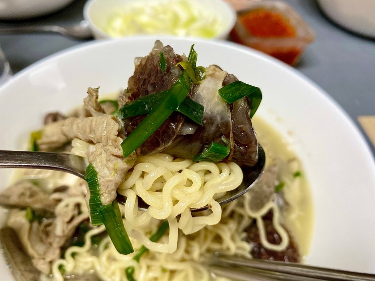  집에서 순대라면 만들어 먹기 (feat. 사리곰탕면)