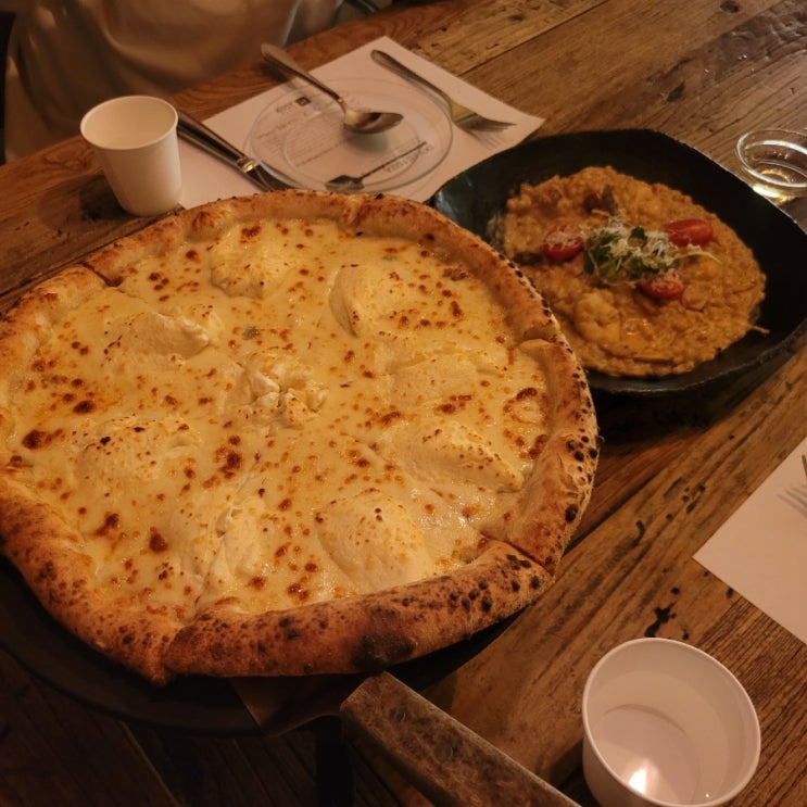 성수역 피자 맛집 도치피자에서 리조또와 피자