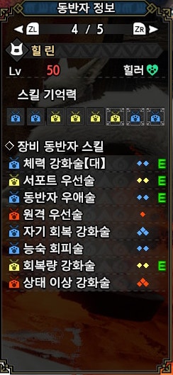 몬스터 헌터 라이즈: 선브레이크] 동반자 가루크 & 동반자 아이루 세팅법 정리 : 네이버 블로그