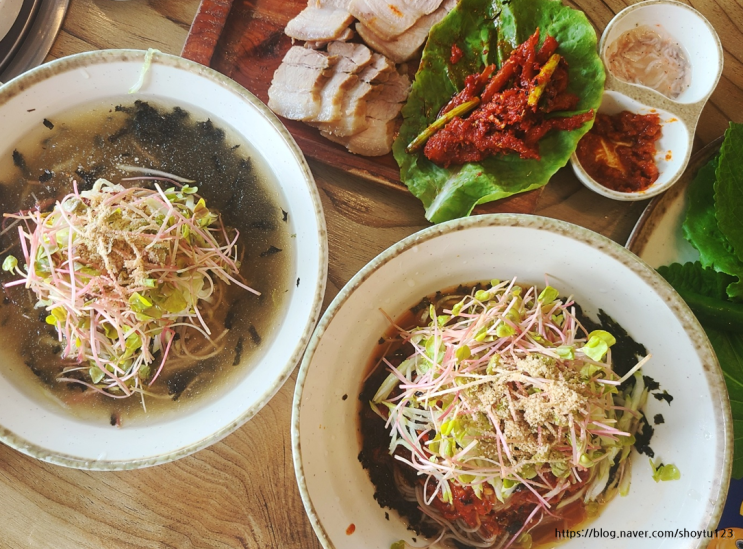 [충남 홍성 맛집] 비빔막국수, 물막국수, 수육 맛집 홍성막국수 (주차o)