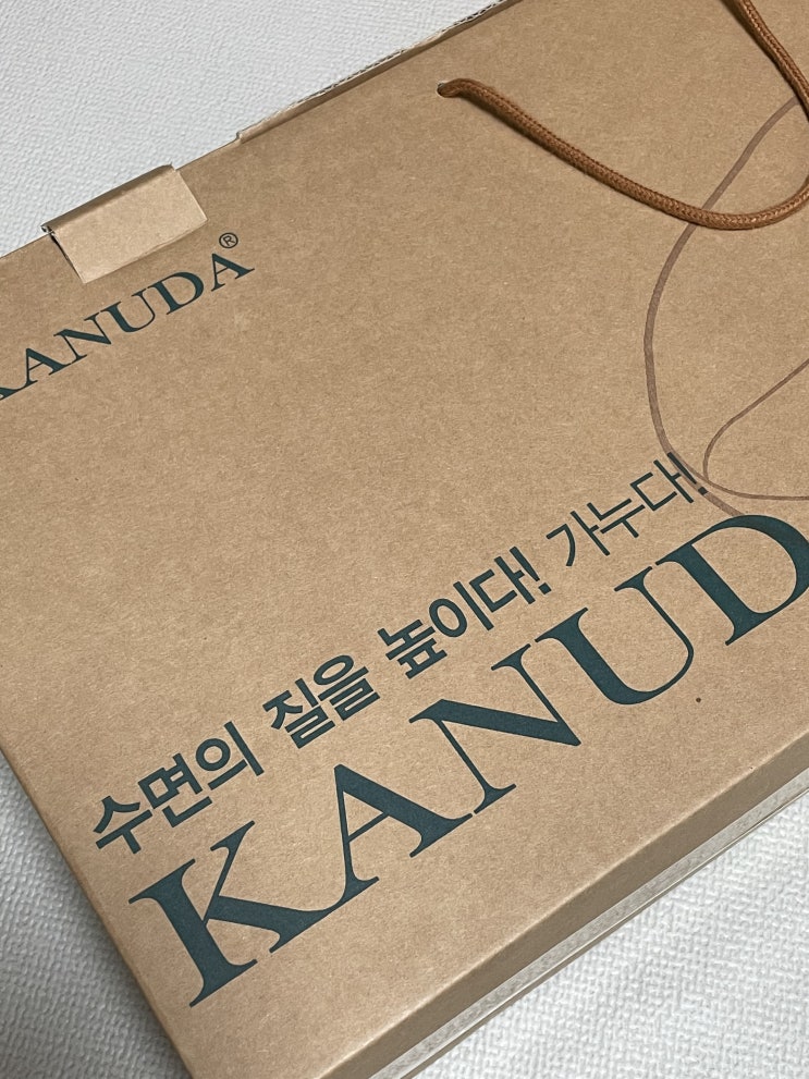  가누다 블루라벨 피아노 에어 베개 선물 받아서 쓰는 후기
