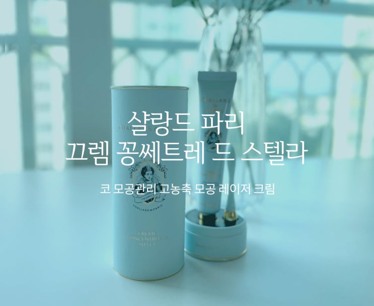  코 모공 샬랑드파리 모공관리 크림으로 매일 관리해요