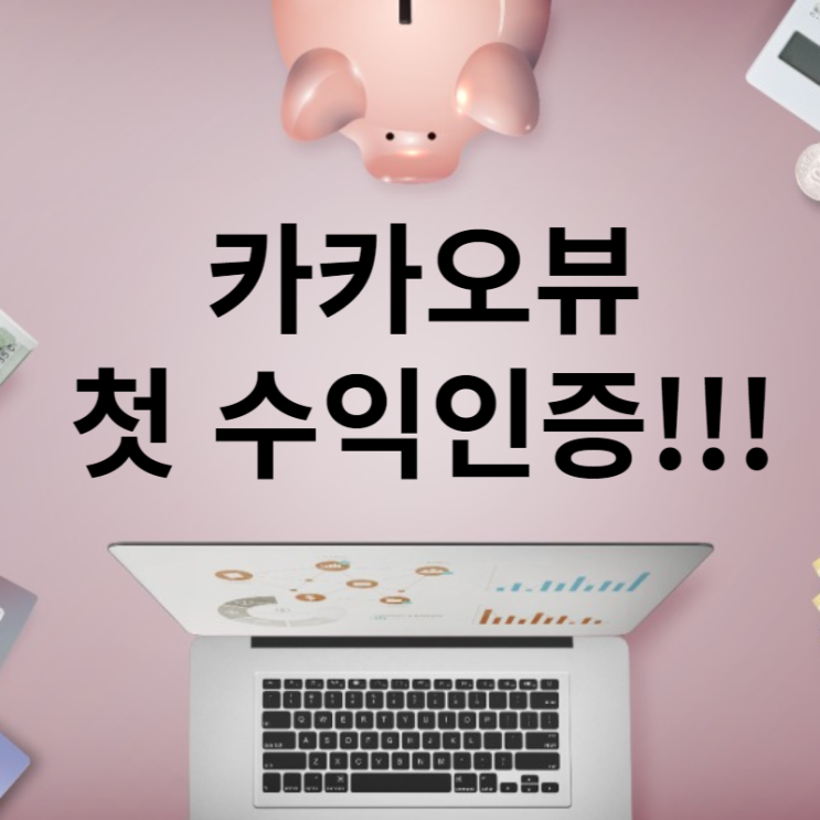  카카오뷰 7월 수익 인증