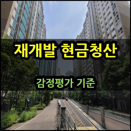  재개발 현금청산 감정평가 기준시점과 손실보상금은?