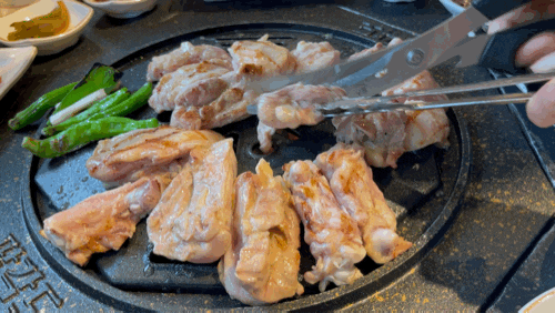  영등포 팔각도 "숯불닭갈비" 영등포역 맛집 (feat.오월의종): 서울/영등포