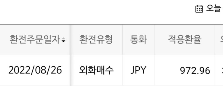 엔화 샀습니다.