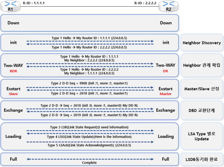  [OSPF] OSPF Neighbor State Type