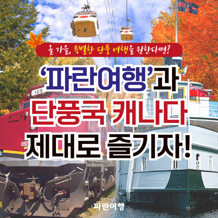  단풍국 캐나다 제대로 즐기자