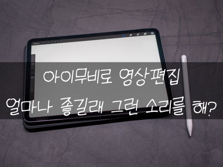  아이패드 영상편집 루마퓨전보다 아이무비가 좋다고?