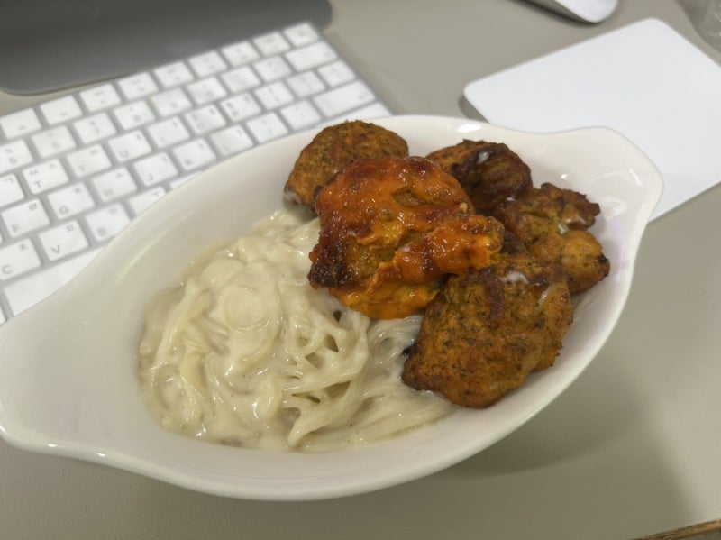 [현미 면밀키트 추천] 초록 나눔. - 맛있는 현미크림 파스타를 만들어 먹는 자취 필수 아이템.