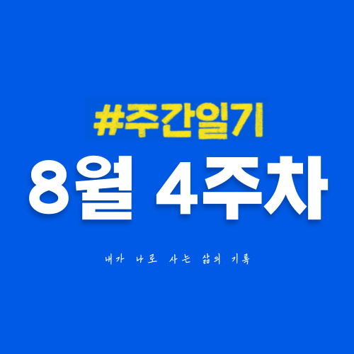  8월 4주차 | 수익 파이프라인 확대하느라 정신없는 하루들