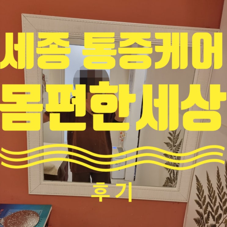  세종시 나서동 마사지샵 몸편한세상 통증케어받았어요