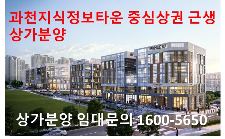  과천지식정보타운 근생5,6,7,8블럭 상가분양 과천에비뉴드림 분양,임대