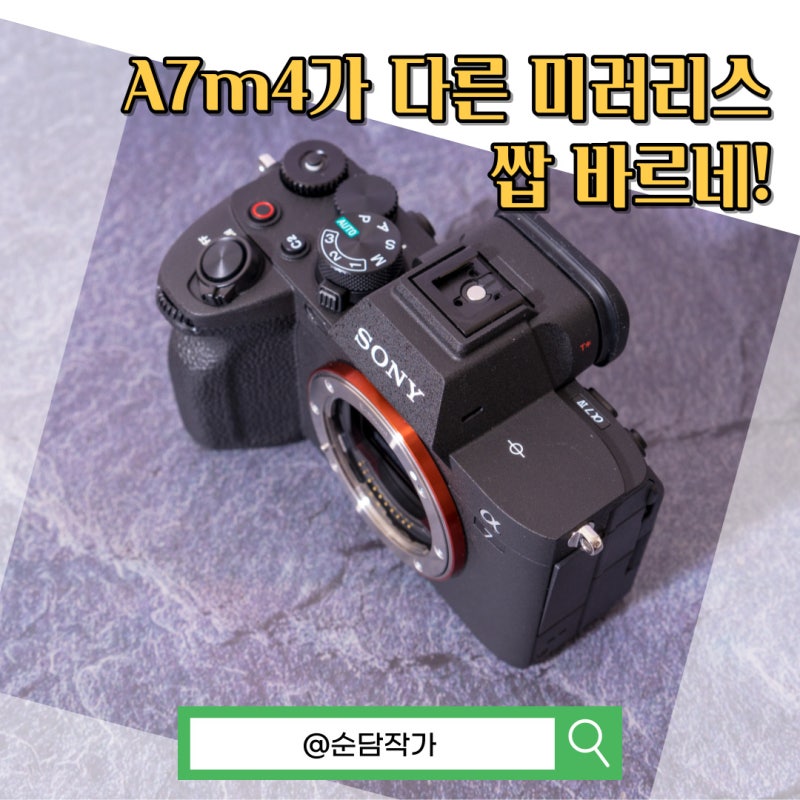 풀프레임 미러리스 카메라 소니 A7m4 A7m2 성능 비교분석 : 네이버 블로그