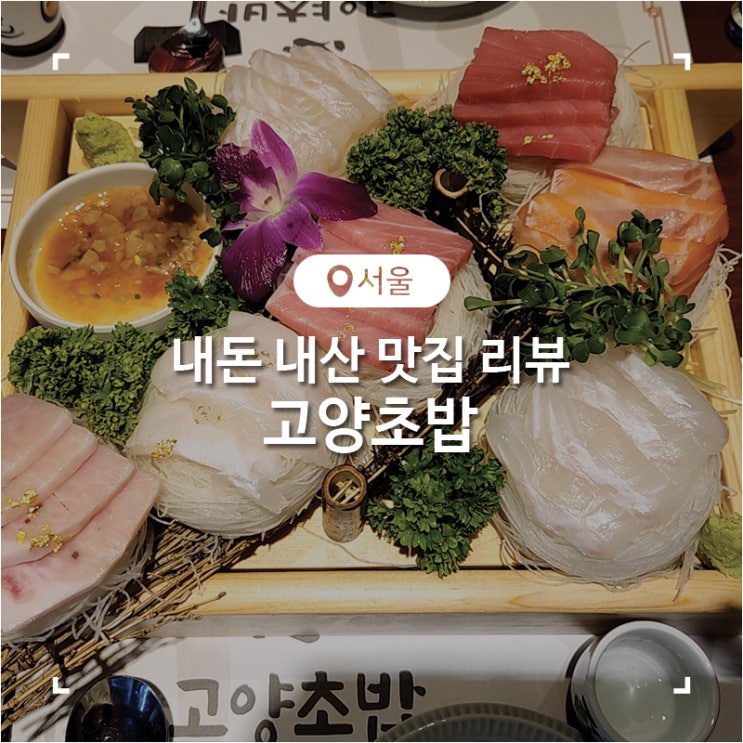  서울 상계역 근처 오마카세 가성비 맛집 고양초밥