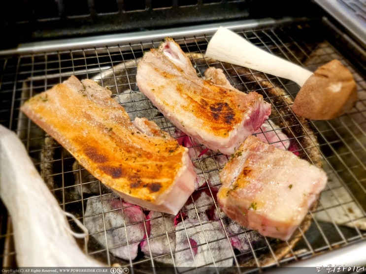  경남 창원 상남동 맛집 - 물만난돼지에서 삼겹살과 오겹살을 먹고 왔습니다. 저렴한 창원 상남동 삼겹살 맛집 물만난돼지. 서빙 로봇이 있는 그곳.