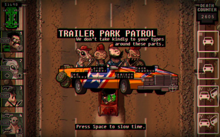  스팀에서 유료에서 무료로 전환된 자동차 액션 RPG게임(Death Skid Marks)