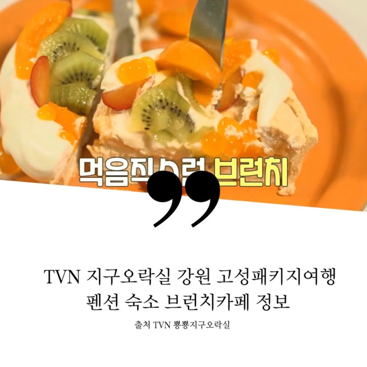  뿅뿅지구오락실 지락실 11회 강원도 고성 패키지여행 숙소 브런치 식당 정보 고성 숙소 펜션 공현진해수욕장 브런치 카페 일곱가지맛 감자젤라또 젤라토 아이스크림 식료품