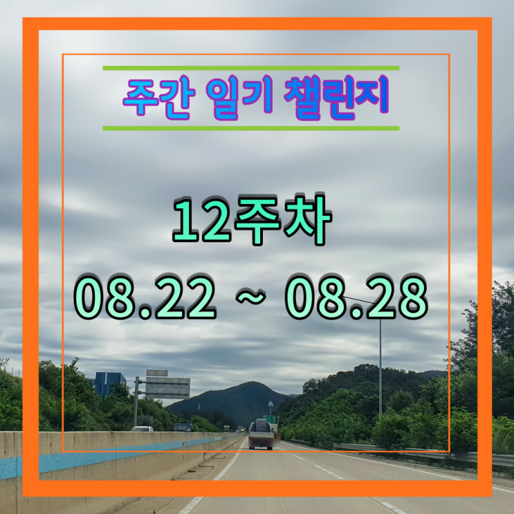  주간일기 챌린지, 8월 4주(8월 22일 ~  8월 28일)