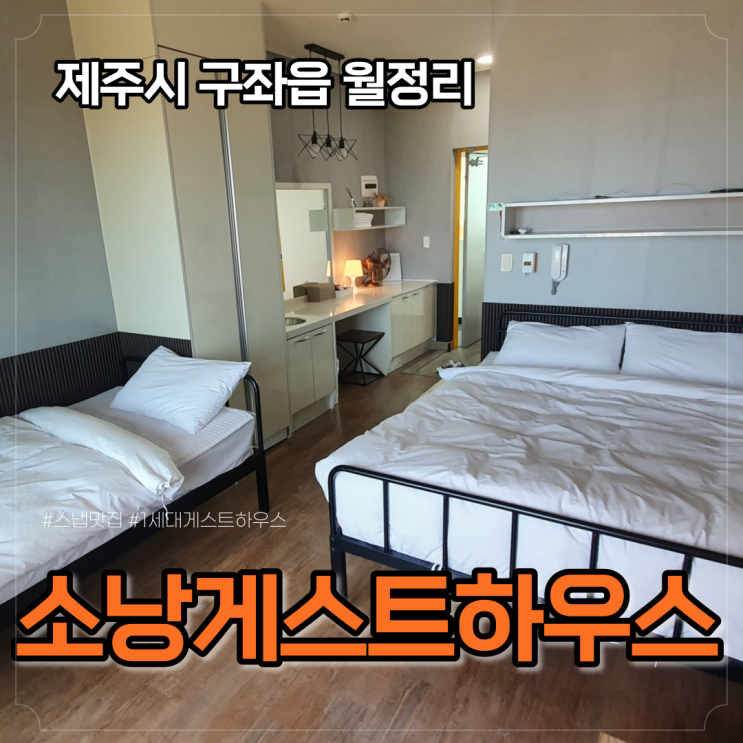  제주도 1인 여행객 추천, 월정리 소낭게스트하우스 1인실, 스냅(새벽, 저녁) 후기
