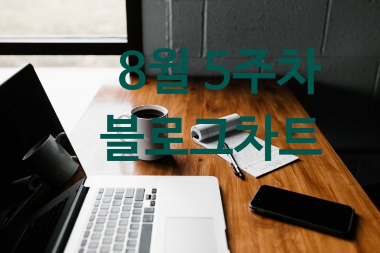  블로그 차트 : 8월 5주 차