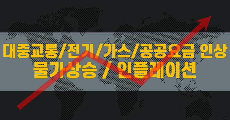  최근 각종 요금 대중교통 요금, 전기요금, 가스요금 등 공공요금 인상에 대한 생각