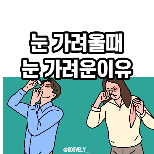  눈가려울때 눈가려운이유 눈가려움예방