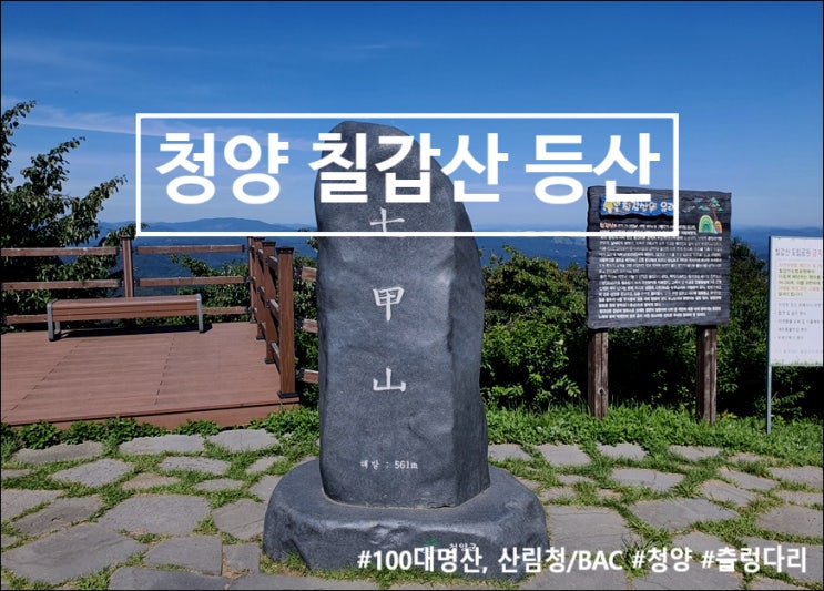 청양 칠갑산 등산코스, 출렁다리 건너 정상까지