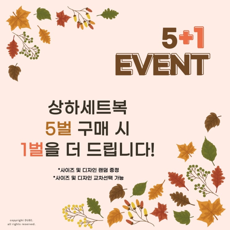 두비 실내복 상하세트 & 이벤트