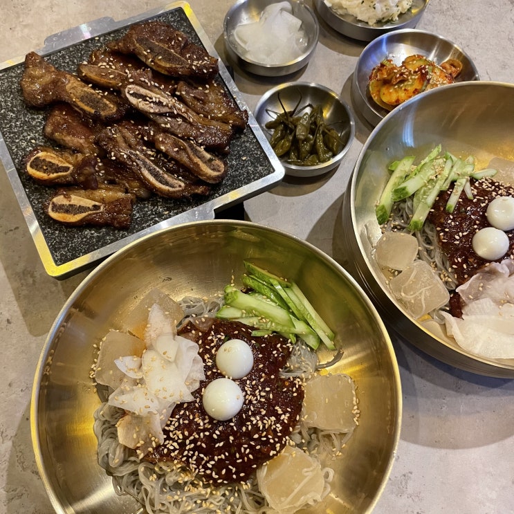  부천상동맛집 LA갈비 비빔냉면 맛있는 장락만년
