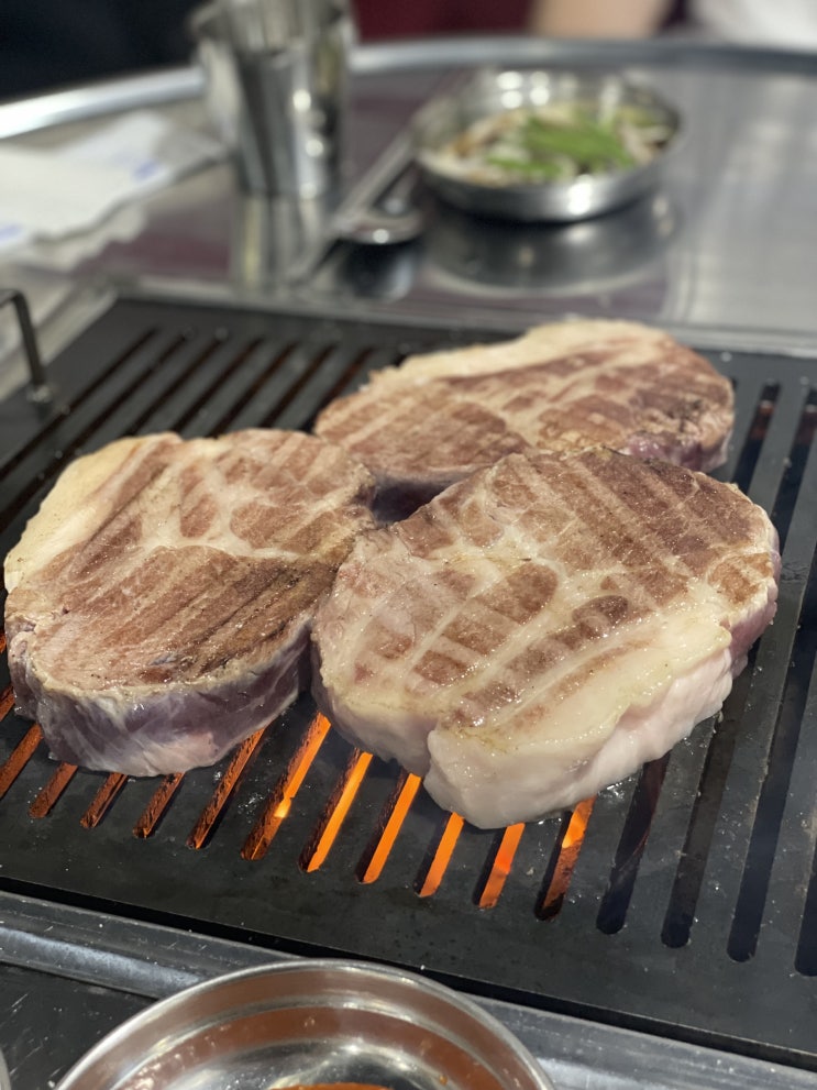 [부천 송내 맛집] 뿅가네 구공탄 (주먹고기, 껍데기)