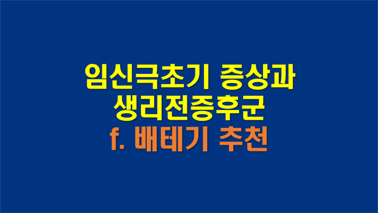 임신극초기 증상, 배란일 계산기, 얼리임테기 등 임신 총정리