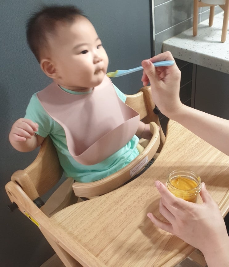  [7개월미소의 중기이유식] 소고기무단호박 미음 / 소고기양송이청경채 (w.보랄마스터기)