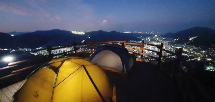  부산  첫 백패킹  아름다운 야경