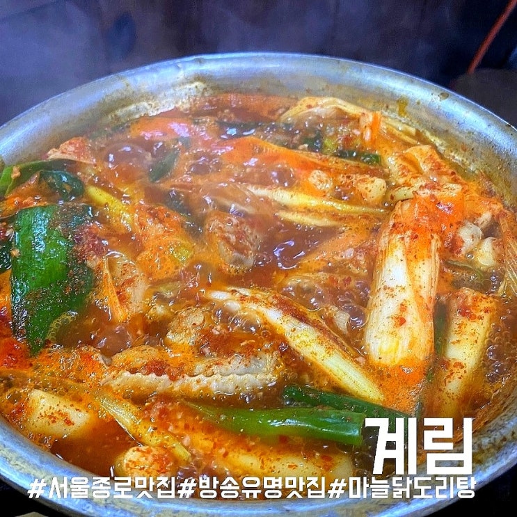  서울 종로 세운상가 맛집/푸짐한 마늘닭도리탕 자꾸 생각나는 계림!