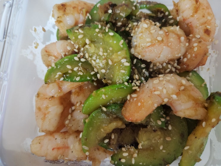  입맛돋구는 새우애호박볶음~!! 반찬레시피로 딱좋아