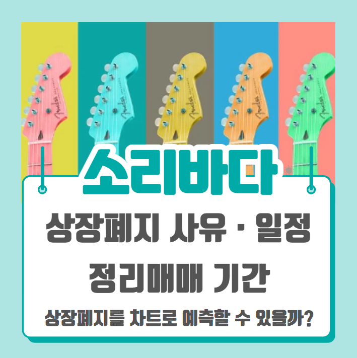  소리바다 정리매매 후 상장폐지 일정 (상폐를 차트에서 미리 알 수 있다?)