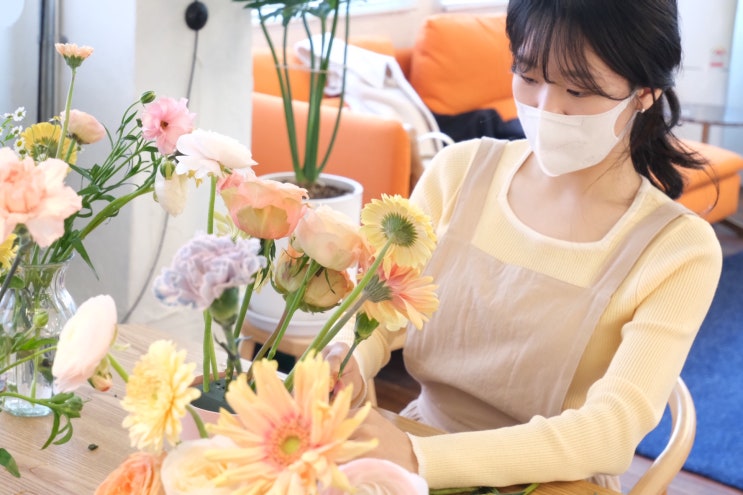  꽃꽂이클래스 서울 원데이클래스로 강추, 노벨라플라워