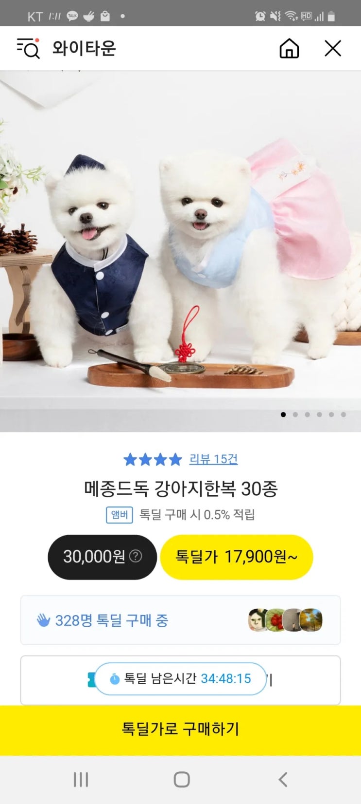  강아지옷 추천 한복으로 추석빔 입히기 후기 2탄