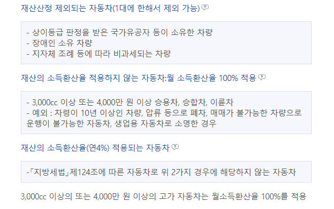  기초연금 자동차 때문에 못 받을 수 있습니다.(고급 자동차 기준)