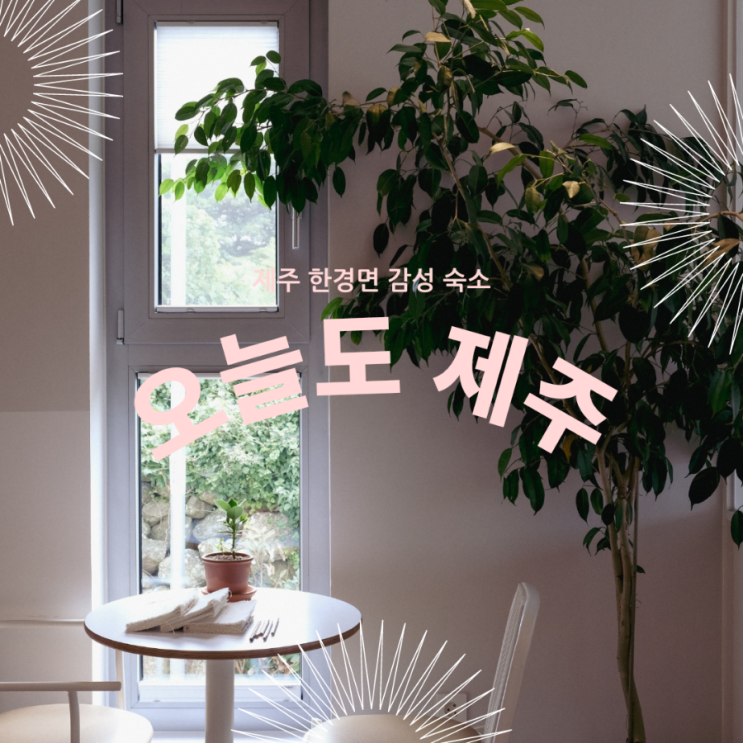  제주여행 제주 펜션 한경면 감성 숙소 오늘도 제주 (feat 카페오제)
