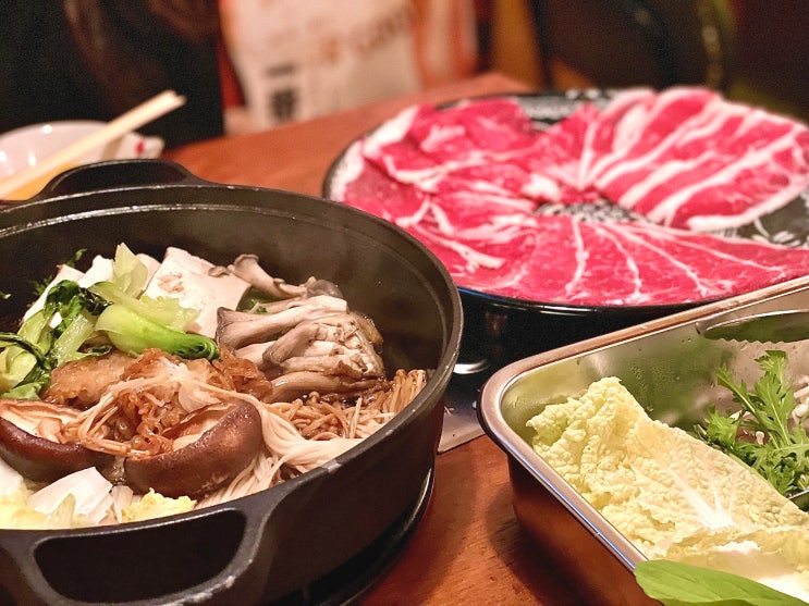  공덕 맛집 ; 스키야키 전문점 자쿠자쿠 추천
