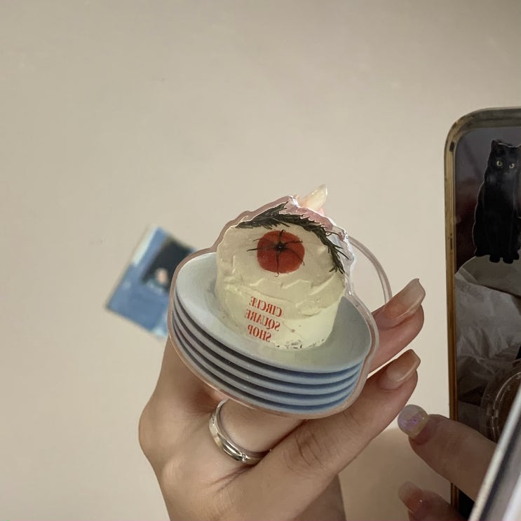  [내돈내산] 써클스퀘어샵 (circlesquareshop) 토마토케이크 감성그립톡