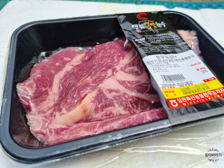  영천별빛한우 축협먹거리 한우 등심 스테이크